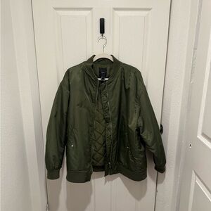 Forever21 Green Bomber Jacket
